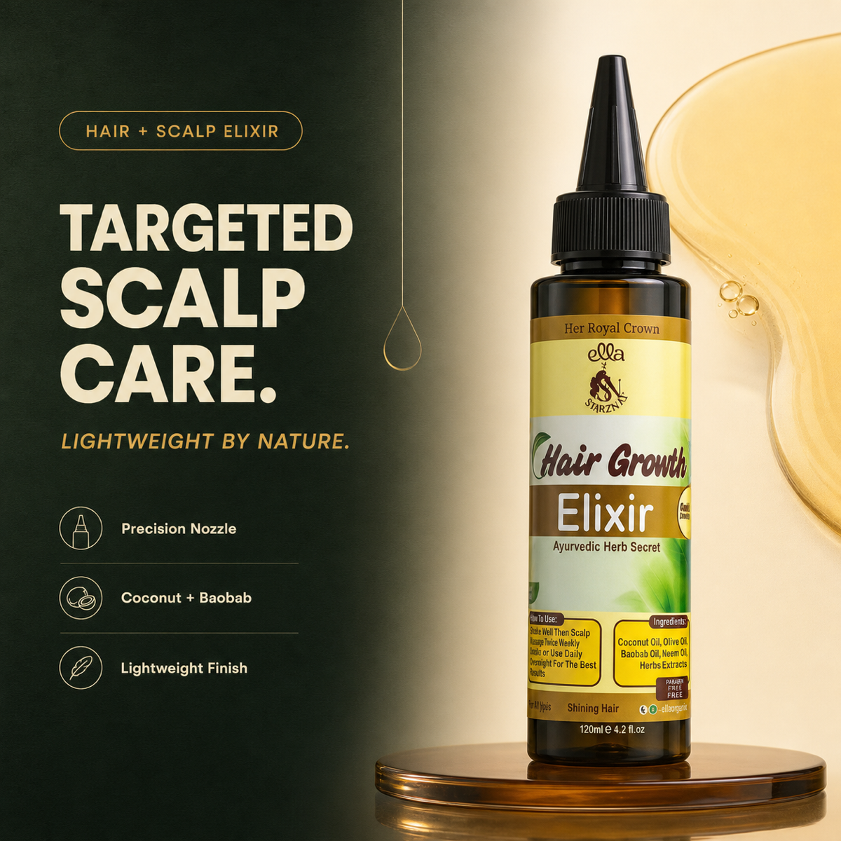 Ayurvedic Hair Growth Elixir Serum