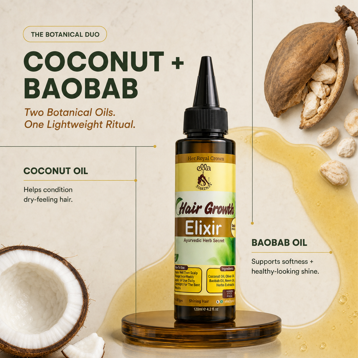 Ayurvedic Hair Growth Elixir Serum