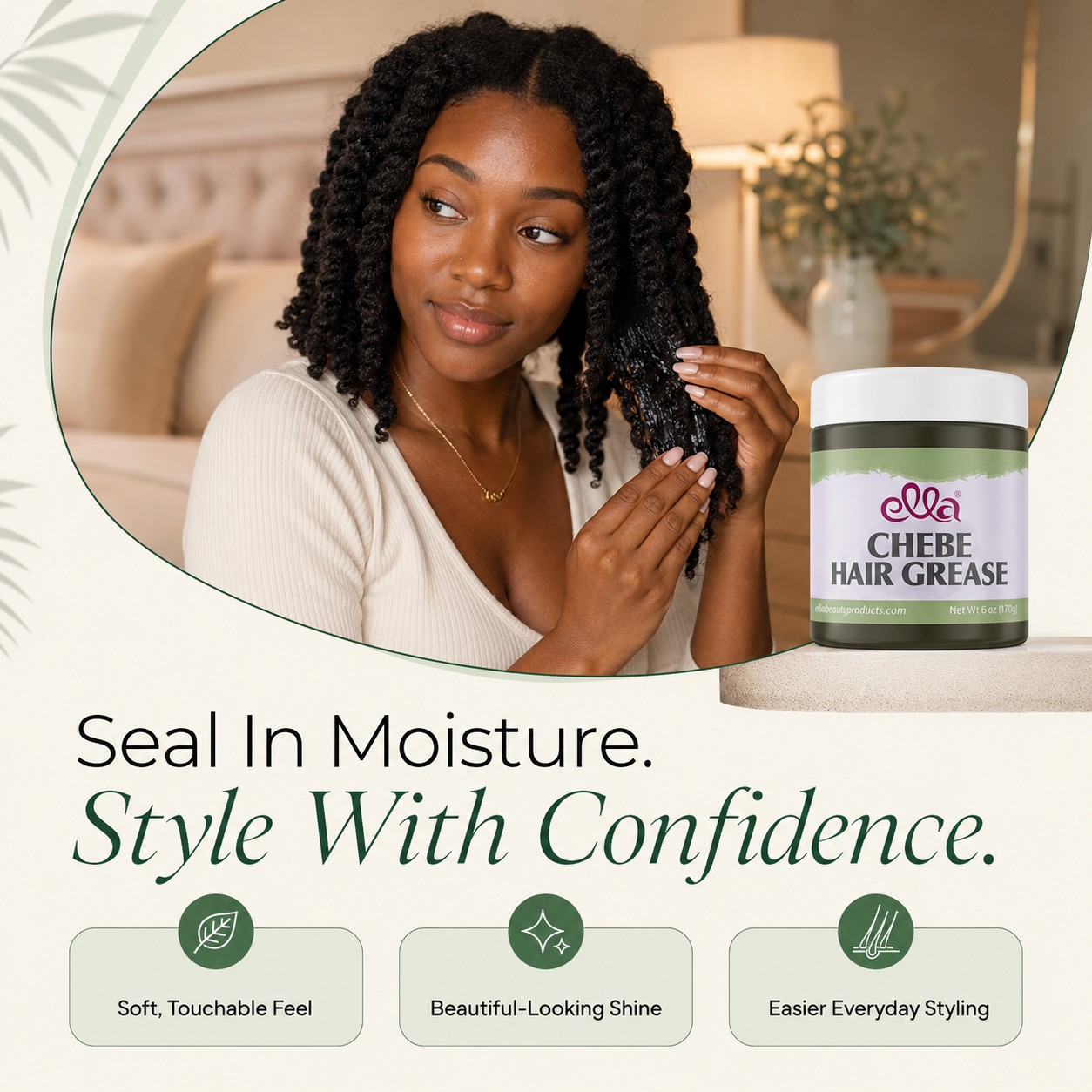 Chebe Hair Grease – Moisture & Length Retention