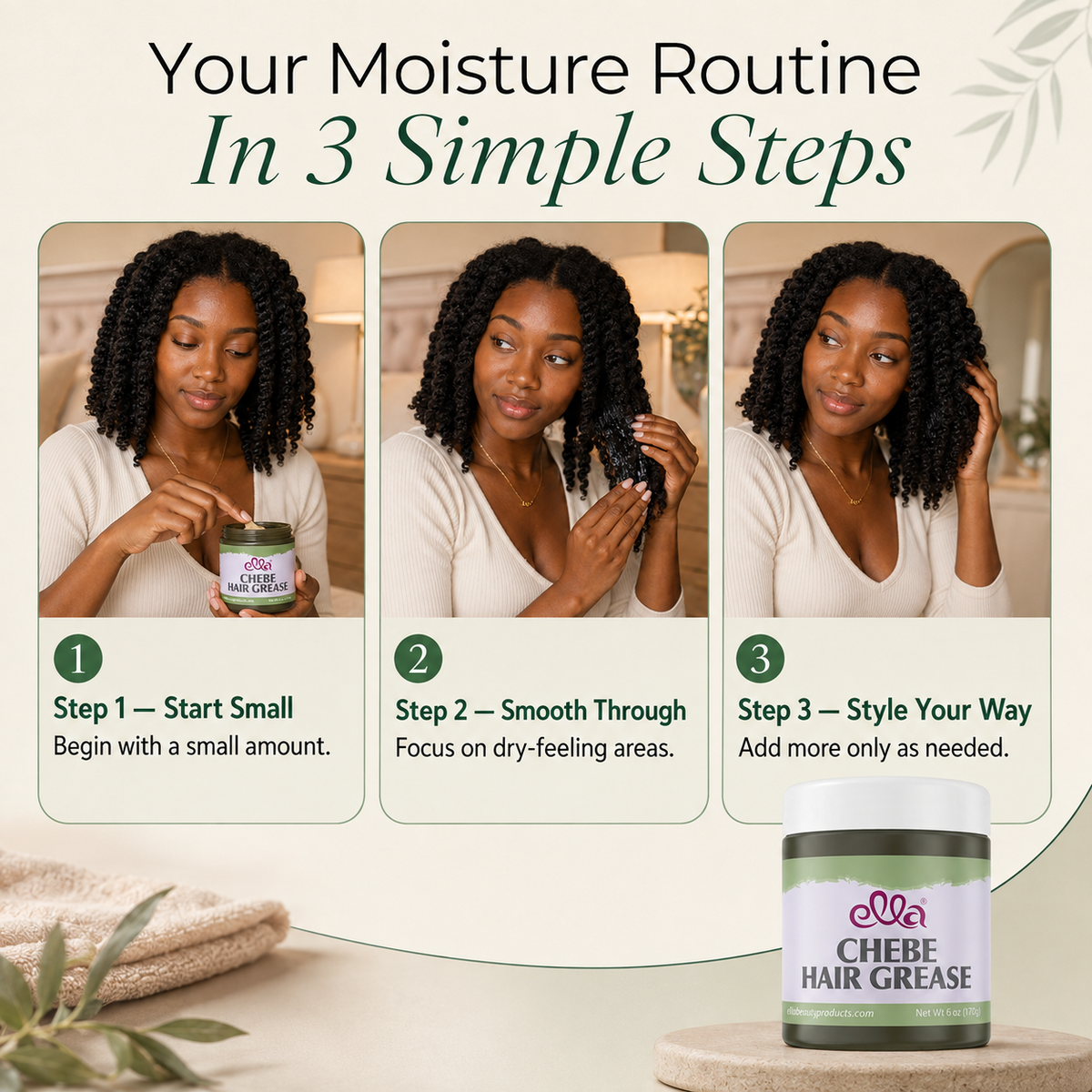 Chebe Hair Grease – Moisture & Length Retention